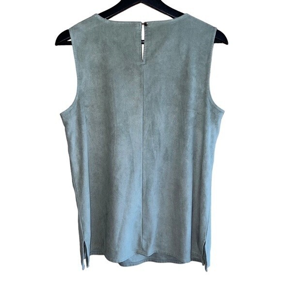 Vince Camuto Faux Suede Top Blouse Size M‎ - Picture 6 of 11